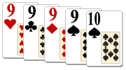 poker [9][9][9][9][10]